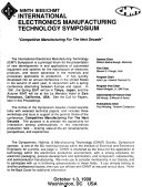 IEEE CHMT International Electronic Manufacturing Technology Symposium Book