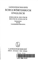 Langenscheidts Schulwörterbuch Englisch
