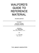 Walford s Guide to Reference Material Book