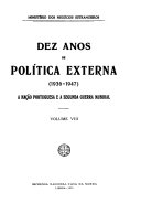 Read Pdf Dez anos de pol  tica externa  1936 1947