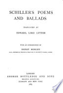 Schiller s Poems and Ballads