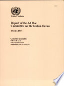 Report of the Ad Hoc Committee on the Indian Ocean