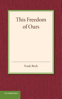 Read Pdf This Freedom of Ours