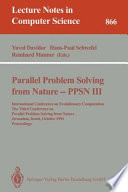 Parallel Problem Solving from Nature   PPSN III Book