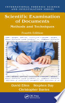 Scientific Examination of Documents Book