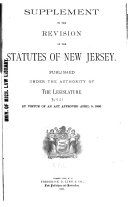 Revision of the Statutes of New Jersey