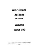 Adult Catalog  Authors