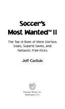 Soccer s Most Wanted    II