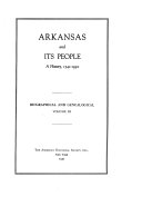 Arkansas and Its People