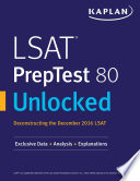 LSAT PrepTest 80 Unlocked Book