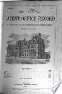 Scientific Canadian Mechanics  Magazine and Patent Office Record