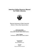 American Indian Resource Manual for Public Libraries