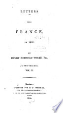 Letters from France, in 1802