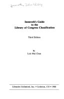 Immroth s Guide to the Library of Congress Classification