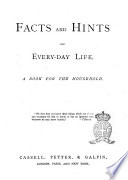 Facts and Hints for Every day Life Book