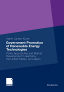 Government Promotion of Renewable Energy Technologies Book