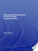 Managerial Economics of Non Profit Organizations