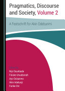 Pragmatics, Discourse and Society, Volume 1