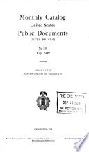 Monthly Catalog United States Public Documents