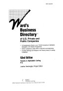 Ward S Business Directory Of U S Private And Public Companies