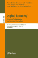 Digital Economy. Emerging Technologies and Business Innovation