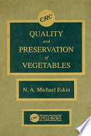 Quality and Preservation of Vegetables