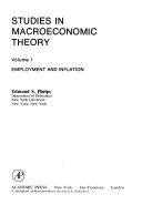 Studies in Macroeconomic Theory: Employment and inflation