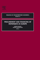 Read Pdf Procurement and Financing of Motorways in Europe