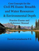 Civil PE Exam Breadth and Water Resources and Environmental Depth Book
