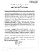 Shenandoah National Park (N.P.), Facility Development Plan