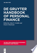De Gruyter Handbook of Personal Finance Book