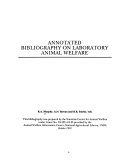 Annotated Bibliography on Laboratory Animal Welfare
