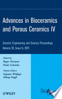 Advances in Bioceramics and Porous Ceramics IV Book