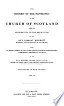The History Of The Suffering Of The Church Of Scotland From The Restoration To The Revolution