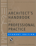 Book The Architect s Handbook of Professional Practice  Student Edition Cover