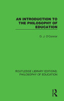 An Introduction to the Philosophy of Education