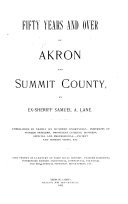 Fifty Years and Over of Akron and Summit County  O  