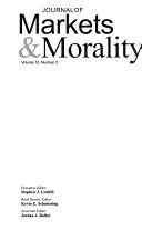 The Journal of Markets   Morality