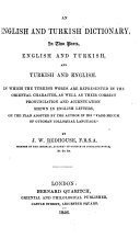 English and Turkish Dictionary