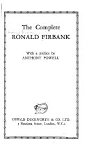 The Complete Ronald Firbank