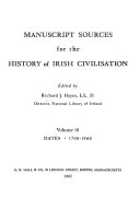 Manuscript Sources for the History of Irish Civilisation