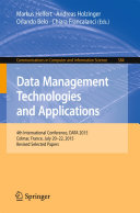 Data Management Technologies and Applications
