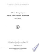 Selected Bibliography on Building Construction and Maintenance