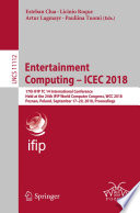 Entertainment Computing     ICEC 2018 Book