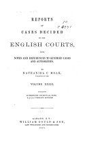 Reports of Cases Decided by the English Courts [1870-1883]