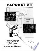 OF1998-04: PACROFI VII, Pan-American Conference on Research on Fluid Inclusions, Program and Abstracts (University of Nevada, Las Vegas, Department of Geoscience, Division of Continuing Education, Las Vegas, Nevada, USA, June 1-4, 1998)