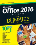 Office 2016 For dummy All in One