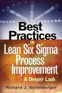 Best Practices in Lean Six Sigma Process Improvement