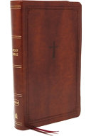 NKJV, Reference Bible, Compact, Leathersoft, Brown, Red Letter Edition, Comfort Print