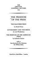 The Freedom of the Press